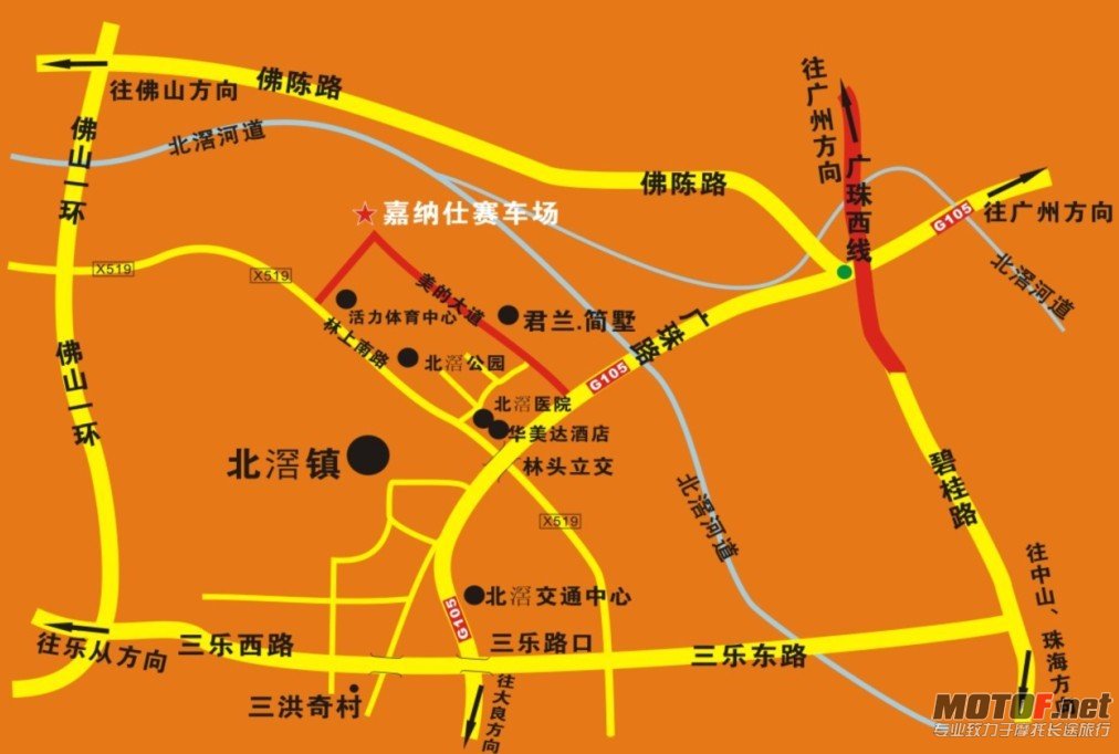 嘉纳仕赛车场地图