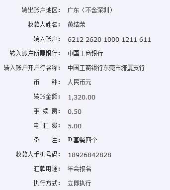 报名费