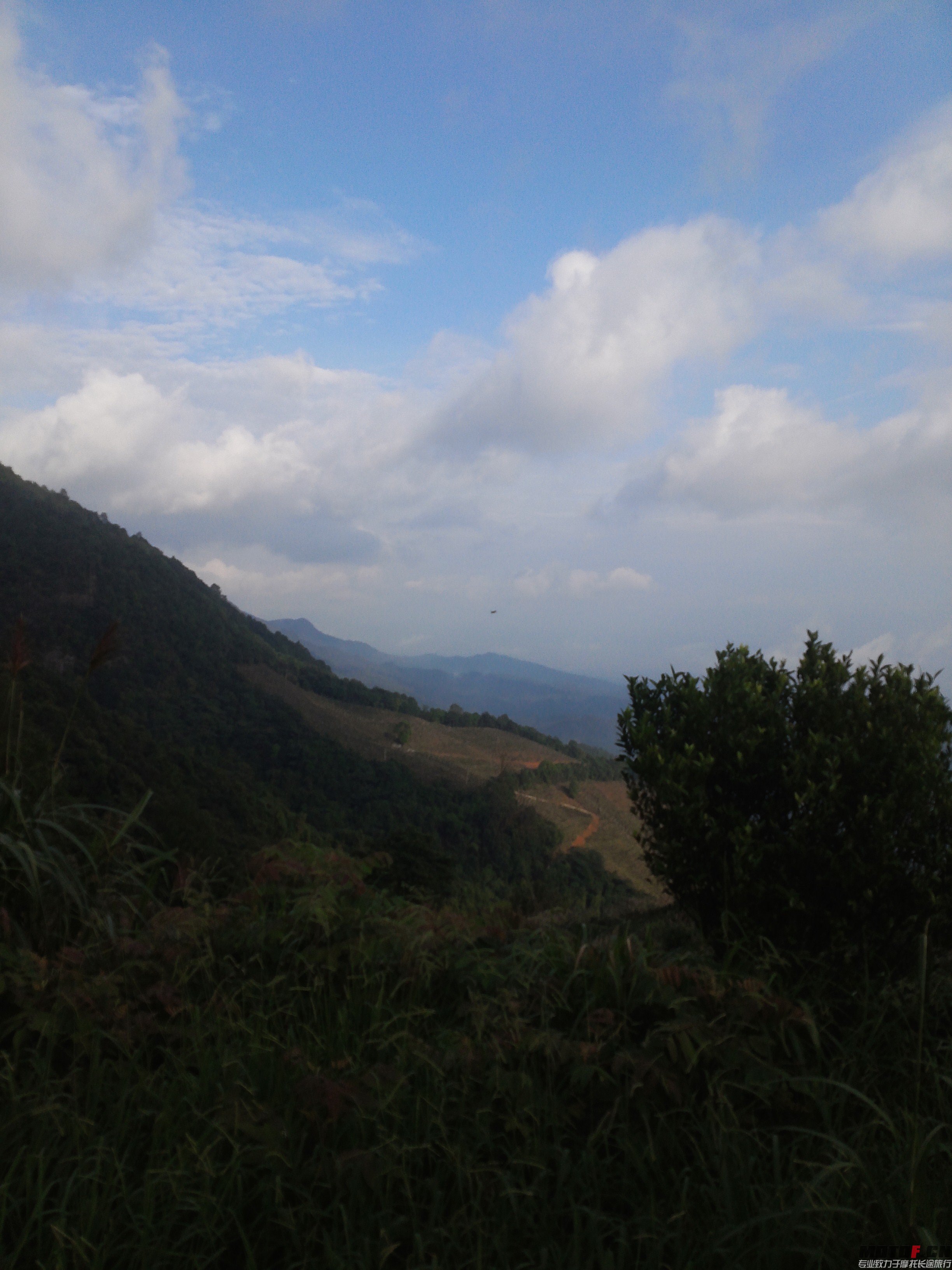 半路休息看风景