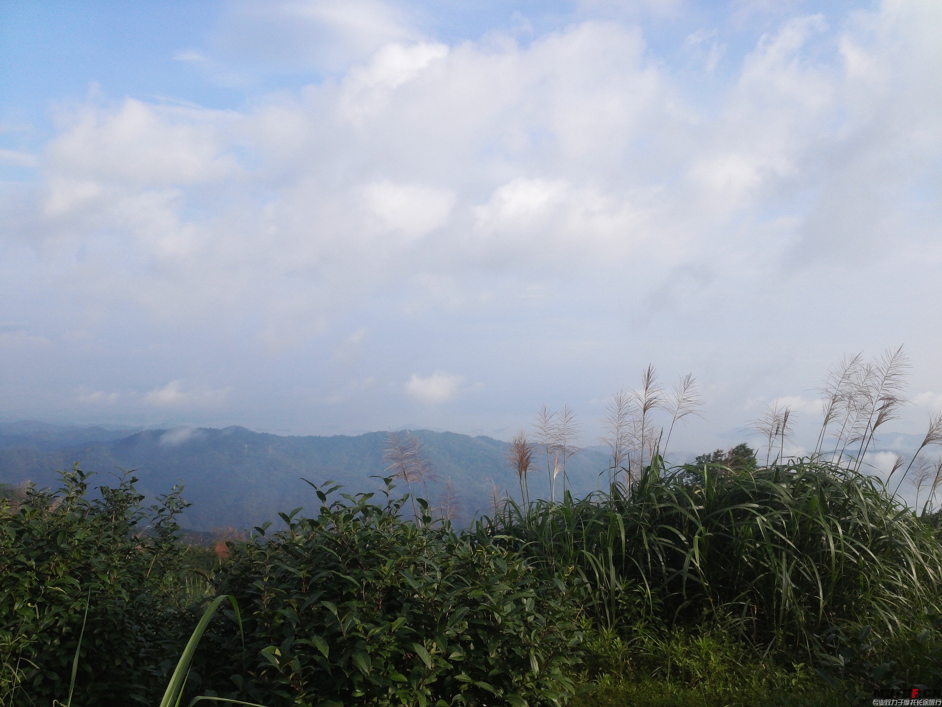 半路休息看风景
