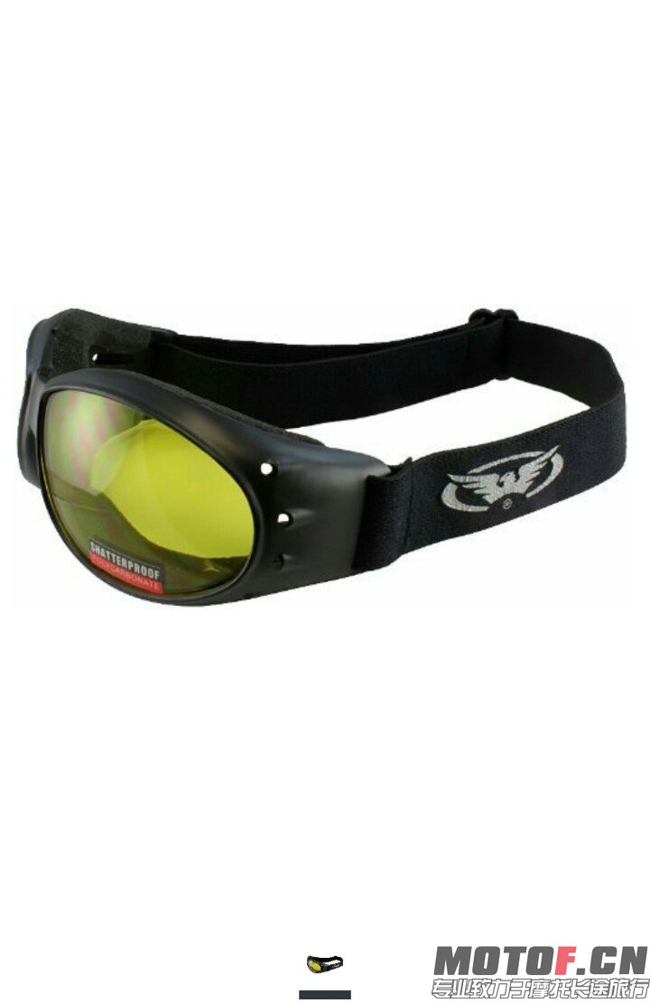 Global Vision Eliminator Motorcycle Goggles (Black Frame/Yellow Lens)