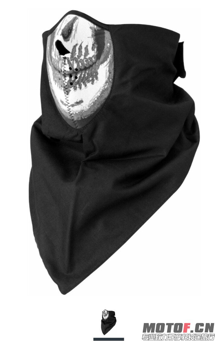 ZANheadgear Neodanna 100 Percentage Cotton Bandanna with Neoprene Skull Face Mask 