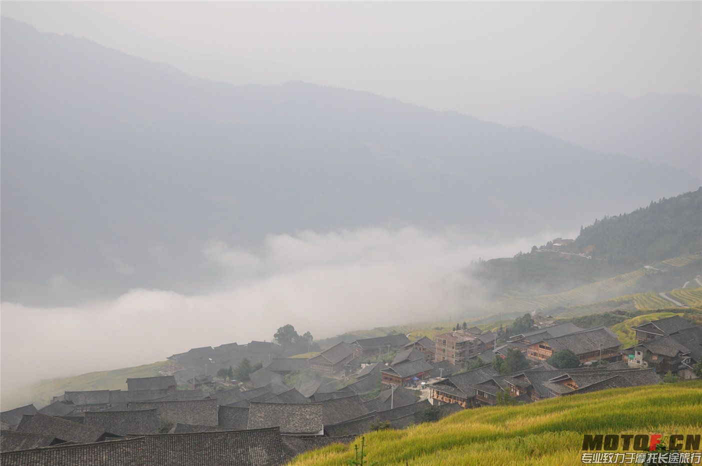 山上云雾缠绕