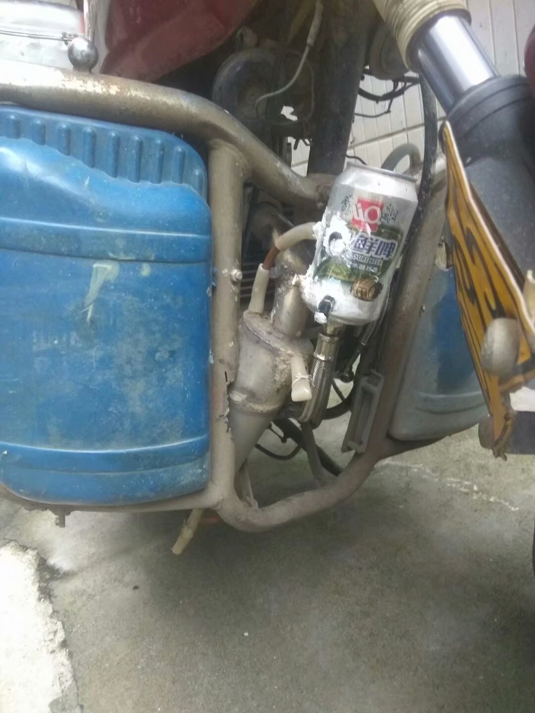 不用水泵给机油升温的改装方法