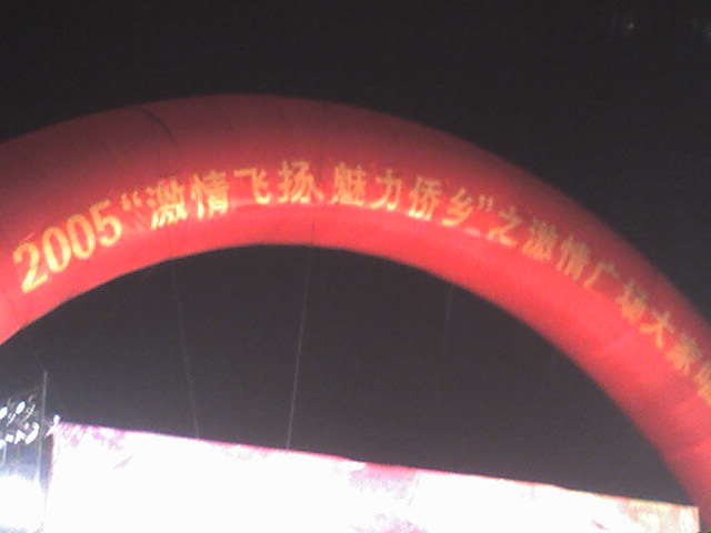 2005年江门侨乡旅游节文艺晚会现场