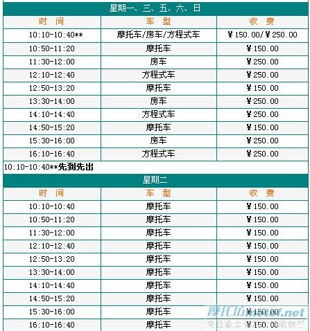 建议MOTOF举办自带车公路赛
