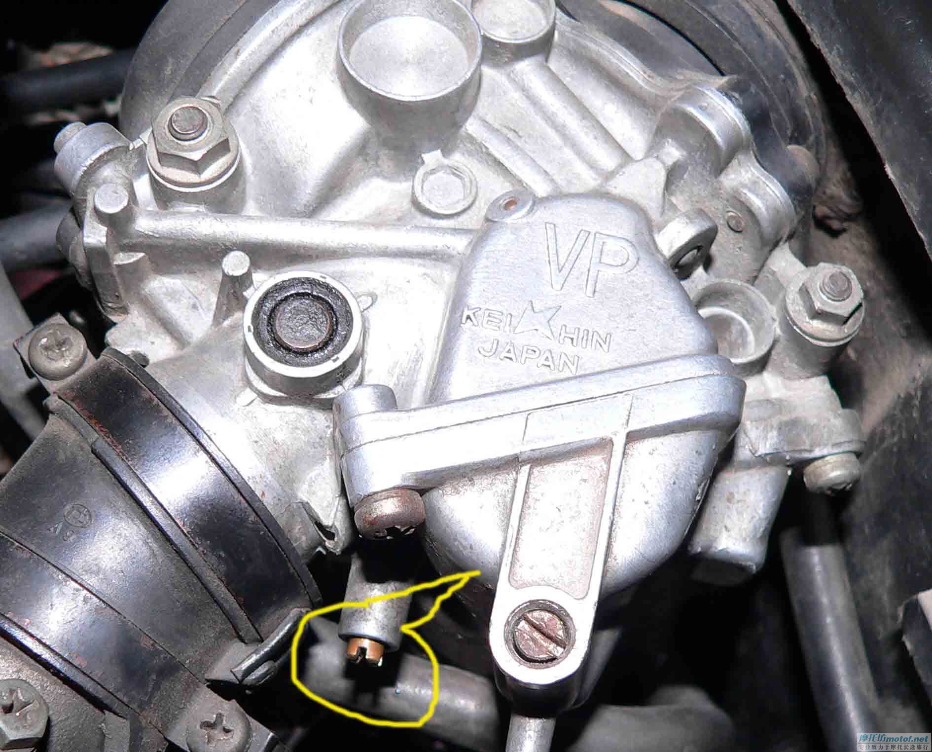 请高手赐教：ＣＢ250化油器怎样凋混合比？