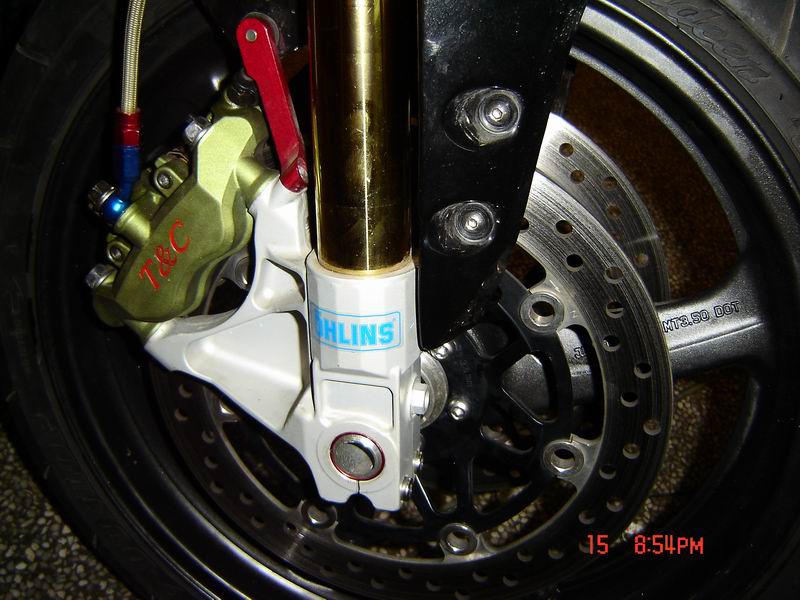 茶山朋友CB400VTEC3改倒叉