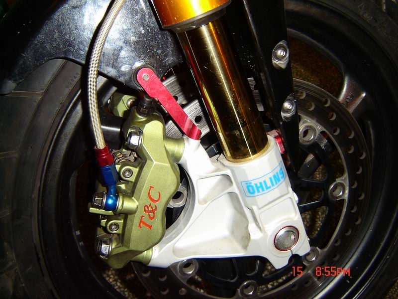 茶山朋友CB400VTEC3改倒叉