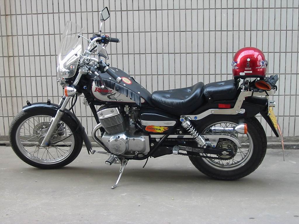 江苏徐州9000元卖狂新98HONDA rebel250（银公子）