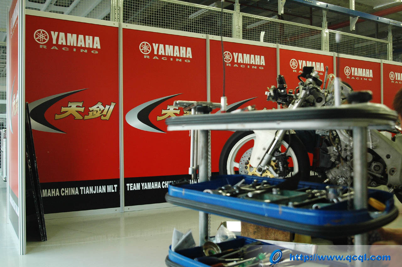 MotoGP上海站——天剑Yamaha车队的现场和宗申车队的现场