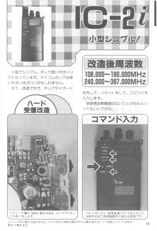 扫盲贴：1998年以前日本对讲机扩频资料(图)