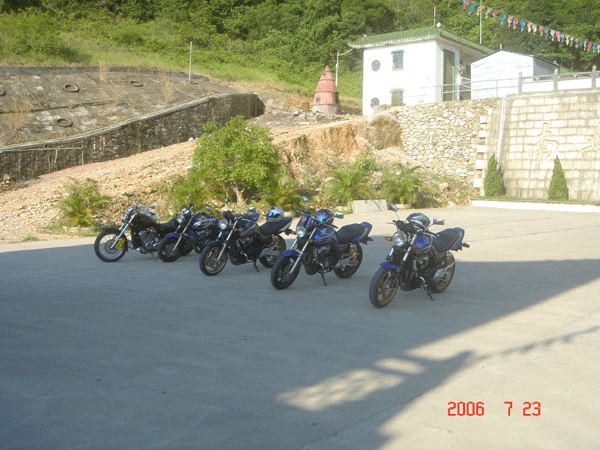 汕尾S.P.C会7.23四辆CB小跑260KM