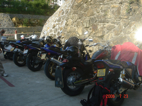 汕尾S.P.C会7.23四辆CB小跑260KM