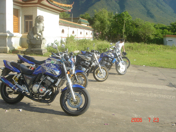 汕尾S.P.C会7.23四辆CB小跑260KM