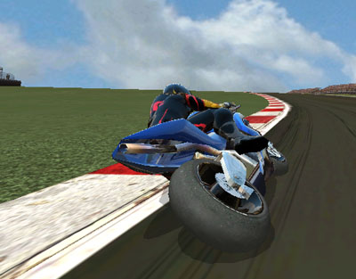 MOTO GP2(世界摩托锦标赛）游戏，有烧胎有抬后轮什么的~