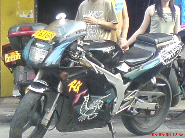 广州4500RMB出售精神本土版RG125一台(全车多补品)多图..