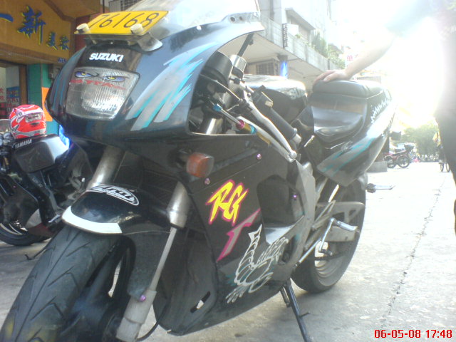 广州4500RMB出售精神本土版RG125一台(全车多补品)多图..