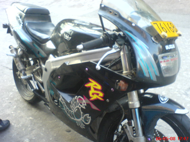 广州4500RMB出售精神本土版RG125一台(全车多补品)多图..