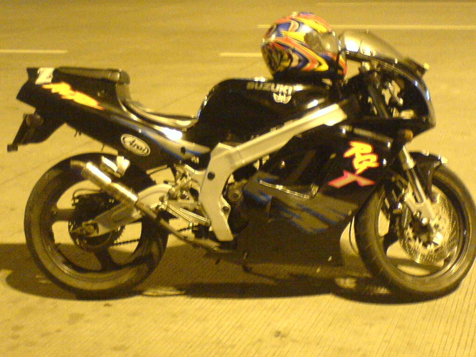 广州4500RMB出售精神本土版RG125一台(全车多补品)多图..