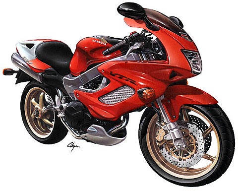 各式各样的HONDA VTR1000F！！