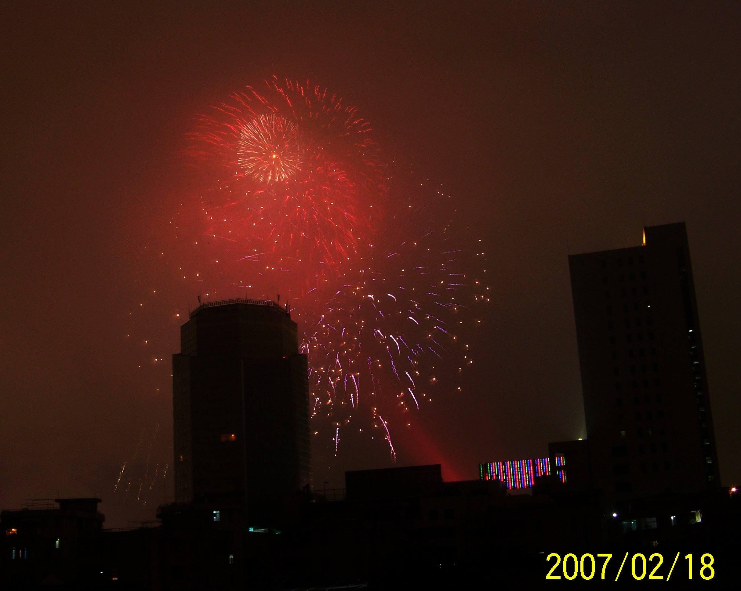 [贴图]江门年初一晚烟花汇演!!!!