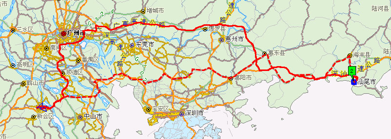 [求助]为年会作准备,请老手赐教汕尾地区--江门的路线!