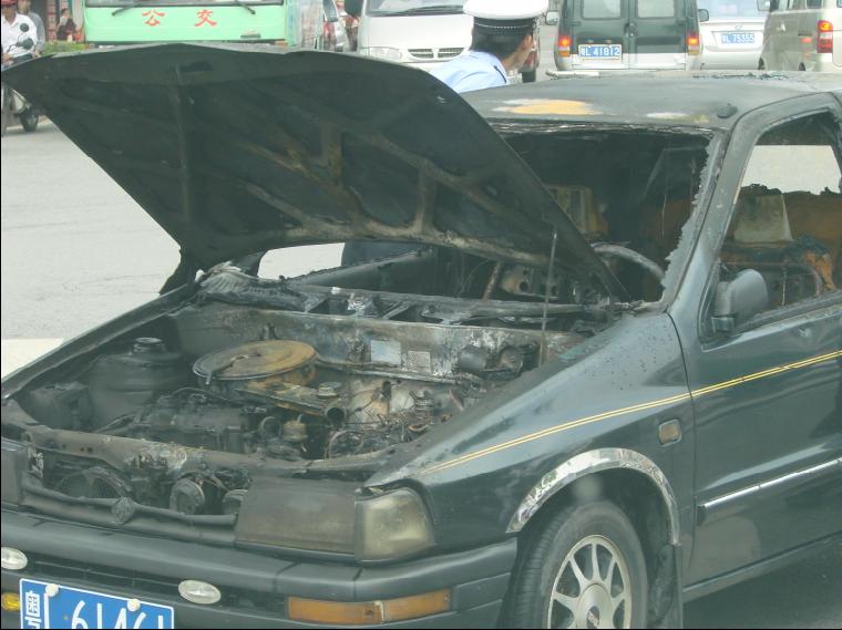 惠州发生火烧车