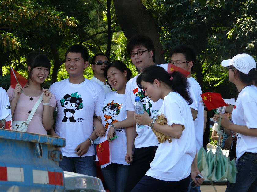 大家感受了祥云火炬传送的喜悦了吗（深圳站）