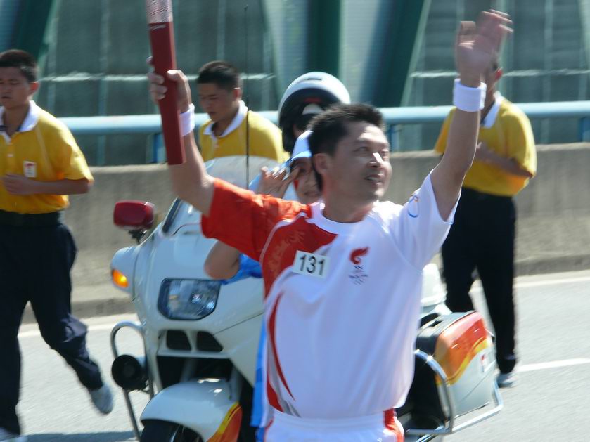 大家感受了祥云火炬传送的喜悦了吗（深圳站）
