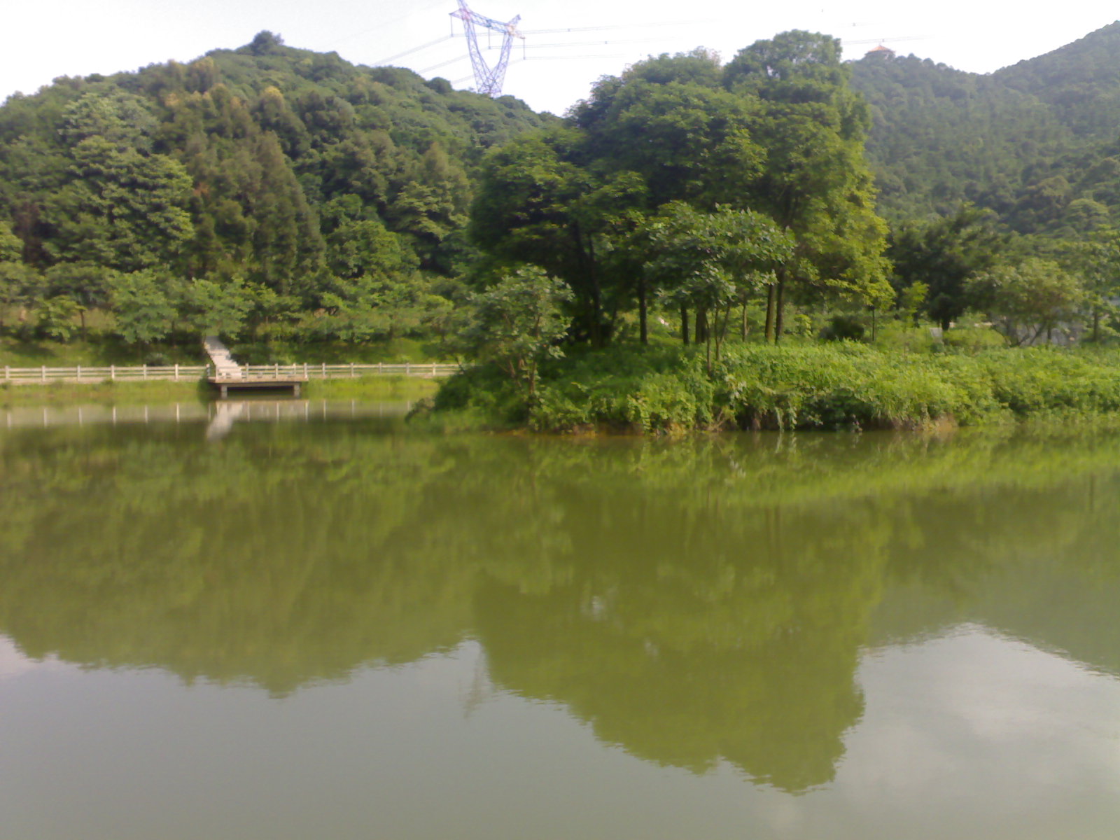 帽峰天湖雾中美景