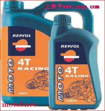 下图为新包装Repsol Moto Sintético 4T 10W40  （4T圣科）。