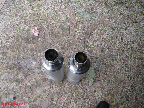 CB400排气后段